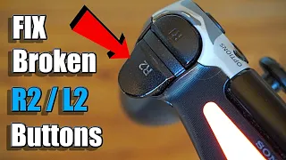 How to FIX BROKEN R2 + L2 Buttons on PS4 CONTROLLER (Button Replacement)