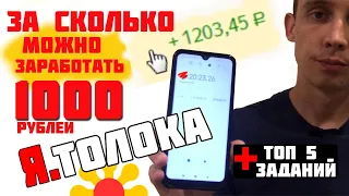 Сколько можно заработать в Яндекс Толока? Заработал 1000 рублей за...