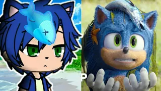 There's a fish on my head but it's Gacha Life | Sonic Movie #sonicmovie #sonicthehedgehog