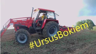 😎URSUS 1014 & 🔥Gruber ROL/EX 2.2 m  {gruberowanie łąki z obornikiem} [EKIPA]