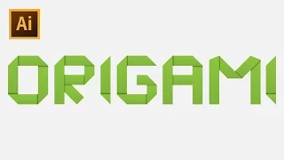 How to Draw Origami Text - Adobe Illustrator