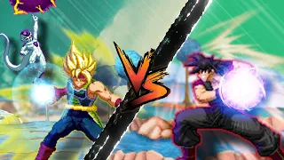 [What-If] Evil Goku Vs Super Saiyan "Bardock" & Frieza