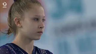 Daria LYSKA (UKR) - 2020 junior Europeans, floor final