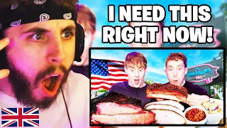 Brit Reacts to Brit’s try Louisiana BBQ for the first time!!