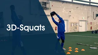 3D-Squats - Athletiktraining im Fußball am Deutschen Fußball Internat