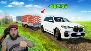 БМВ х7 ВЫРУЧАЕТ на ферме -  РАЗВИТИЕ ФЕРМЫ - ОТ 1$ до 1000000$ ► Farming Simulator 22 развитие #1