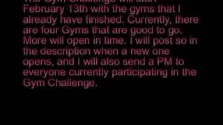 Gym Challenge Announcement and Rules!!!