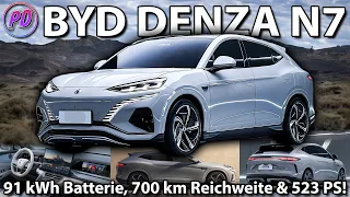 BYD Denza N7 - 91 kWh, 700km Reichweite & bis zu 523 PS!