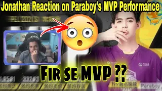 jonathan reaction 😲 on paraboy's mvp performance in the tournament, jonathan surprised 😮