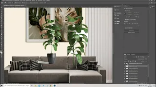 Коллаж интерьера в программе Adobe Photoshop