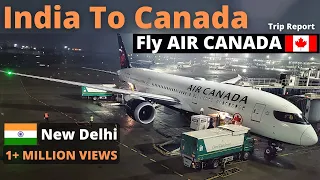 India to Canada Direct Flight | Flying Air Canada Economy Class | New Delhi to Vancouver Trip Report