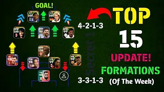 Top 15 New Formations Update With Playstyle Guide In eFootball 2024 Mobile | 4-2-4 Still Available!?