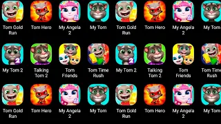 My Tom 2, My Tom, Talking Angela 2, My Hank,  Time Rush, Cat Running, Talking Tom Hero Dash