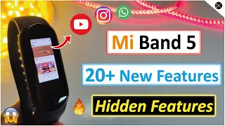 Mi Band 5 || 20+ New & Hidden Features || YouTube, Instagram, WhatsApp || Must watch Before Buying!!