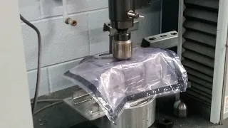 Crushing phone in hydraulic press