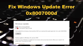 How to Fix Windows Update Error 0x8007000d?