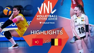 🇨🇳 CHN vs. 🇧🇪 BEL - Highlights Week 2 | Women's VNL 2022