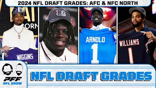 Draft Grades: 2024 NFL Draft - AFC North & NFC North | PFF NFL Show