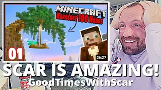 HILARIOUS! GoodTimesWithScar 100 Hours In Hardcore Minecraft: The Most Dangerous Base! (REACTION!)