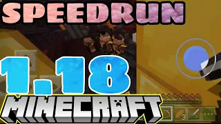 Minecraft Bedrock Mobile Speedrun 1.18 SSG 6:49