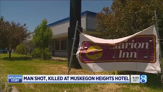 Man found with gunshot wounds at Muskegon Heights hotel dies