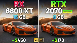 RX 6800 XT vs RTX 2070 SUPER - Test in 20 Games in 2024