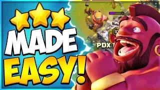 Easy Hog Rider Attack Strategy! How to Not Suck with Hogs at TH9 in Clash of Clans