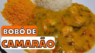 Como Fazer Bobó de Camarão com Aipim BEM SABOROSO! Receita de Bobó de Camarão Baiano Simples e Fácil