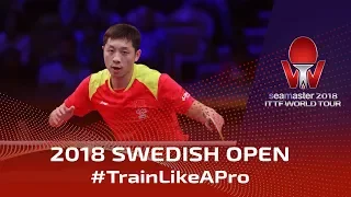 Xu Xin vs Zhou Qihao I 2018 ITTF Swedish Open Highlights (1/2)