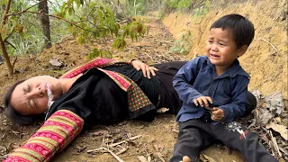 A single mother and her son accidentally ate poisonous leaves and had an accident