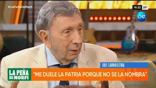 Landriscina se quebró en La Peña de Morfi: «Me duele la Patria»