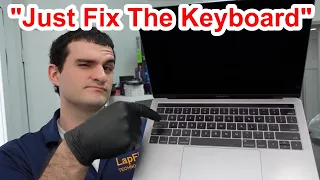 Macbook Liquid Spill Sticky Keyboard | Keyboard is NOT the Only Issue