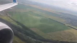 Take off from Boryspil. UIA Boeing 737-900ER