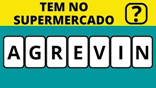 Qual é a palavra? Quiz Com Letras Embaralhadas - A Dica é: Tem no Supermercado