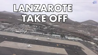 LANZAROTE TAKE OFF - CANARY ISLANDS 4K