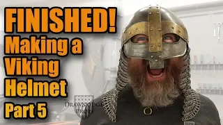 How to make Armor: MAKING A STEEL VIKING HELMET - Part 5