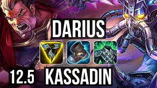 DARIUS vs KASSADIN (MID) (DEFEAT) | 4.3M mastery, 6 solo kills, 600+ games | BR Diamond | 12.5