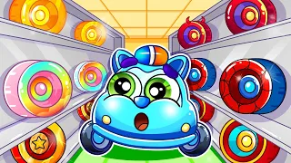 Where Are My Colorful Wheels?😆Choose The Right Wheels🚑Nursery Rhymes & Kids Songs By Kiddy Cars