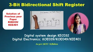 3-bit bidirectional shift register using D Flip Flop | Bidirectional Shift Register