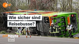 Schwerer Flixbus-Unfall auf der A9 bei Leipzig | Unfallforscher Brockmann bei ZDFheute live