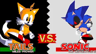 Tails versus Sonic.exe in Pizza Tower