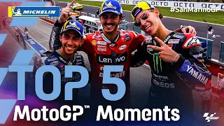 Top 5 Moments by Michelin | 2021 #SanMarinoGP