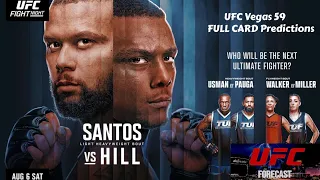 UFC Vegas 59: Santos vs Hill | Full Card Predictions & Betting Breakdown