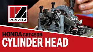 Honda CRF450 Head Installation | CRF450 Valve Adjustment | Honda CRF450-R Engine Rebuild Part 6