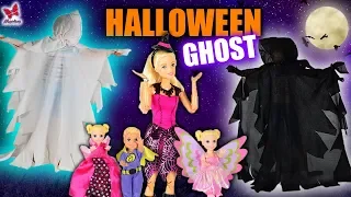 HALLOWEEN BARBIE 👻 Who's the GHOST?? 👻 FULL of AMAZING COSTUMES!!!👻 -- English story for kids!