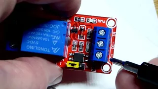 5 volt relay module switched by either high or low input signal how to DIY demonstration