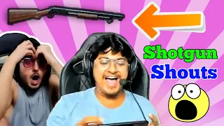 Top 5 Streamers Using Shotgun And Their Teammates Reaction | Carryislive, Mortal, GameXpro, Athena