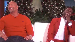 Dwayne The Rock Johnson and Kevin Hart on Ellen