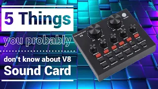 V8 Sound Card tips and tricks (Tagalog)