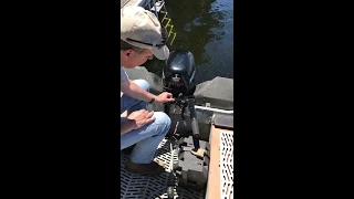 How to start a Mercury 9.9 outboard